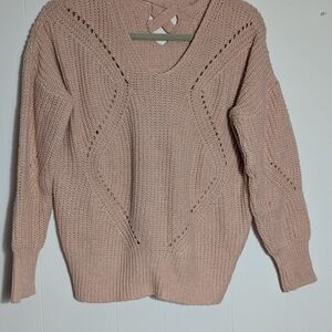 Women's Pink Knit Sweater